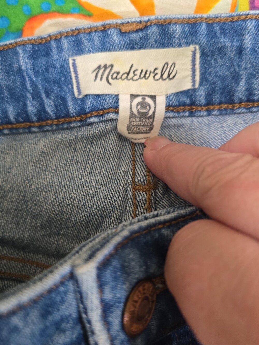 Madewell The Curvy Perfect Vintage Wide-Leg Crop Jean 32 Cresslow Wash - Picture 5 of 10